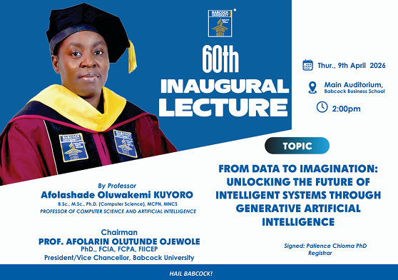 Babcock University Hosts 60th Inaugural Lecture on the Future of Intelligent Systems