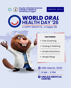 UNILAG to Mark World Oral Health Day with Free Outreach